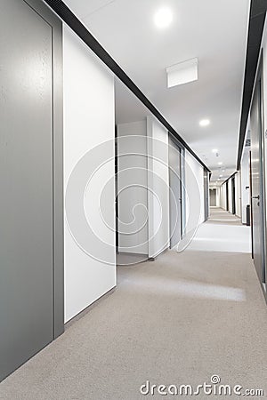 Hall in modern business centre Stock Photo