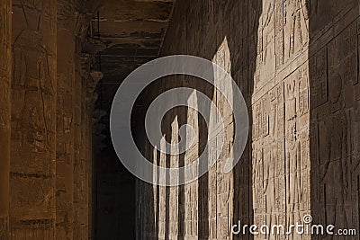 Hall of the shadows - Ancient Egypt - Middle East Stock Photo