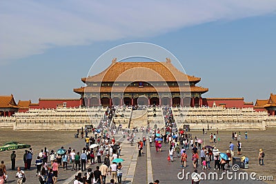 Hall of Supreme Harmony - The Forbidden City Editorial Stock Photo