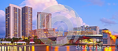 Hallandale Beach Florida Stock Photo