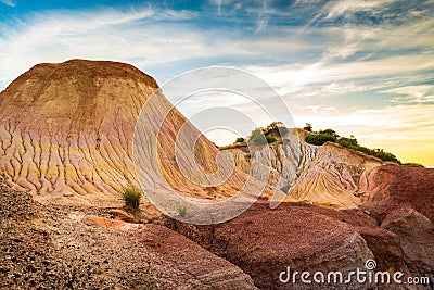 Hallett Cove landscape at sunset Stock Photo