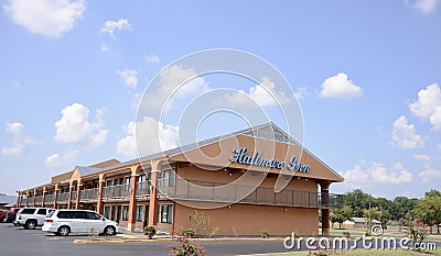 Hallmarc Inn Wideangle View, Marion, Arkansas Editorial Stock Photo