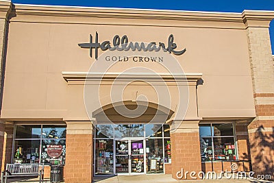 Hallmark Store front Editorial Stock Photo