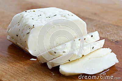 Halloumi cheese. Stock Photo