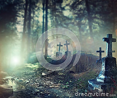 Halloween art design background Stock Photo