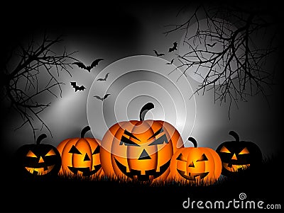 Halloween background Vector Illustration