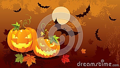 Halloween background Vector Illustration