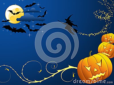 Halloween background Vector Illustration