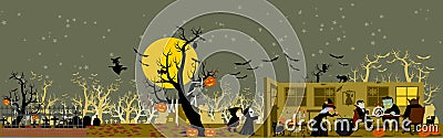 Halloween Background Vector Illustration