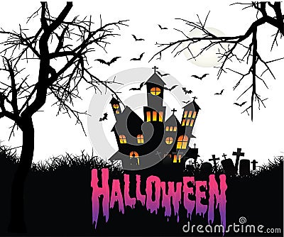 Halloween Background Design Vector Stock Photo