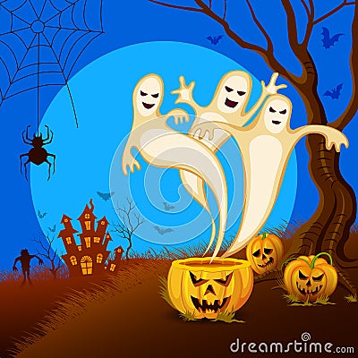Halloween Background Vector Illustration