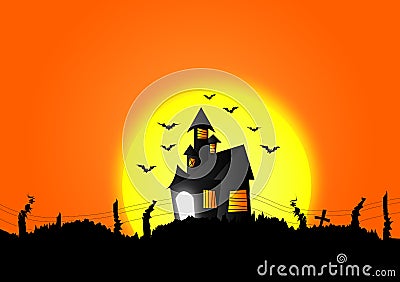 Halloween Background Cartoon Illustration