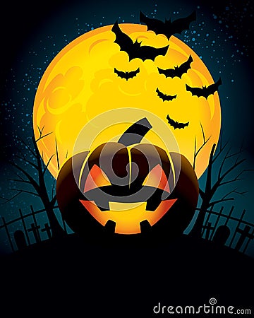 Halloween Background Vector Illustration