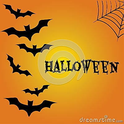 Halloween background. Vector illustration Cartoon Illustration