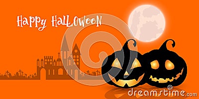 Halloween background Vector Illustration