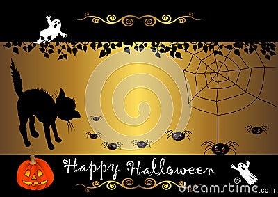 Halloween banner. vector. Vector Illustration
