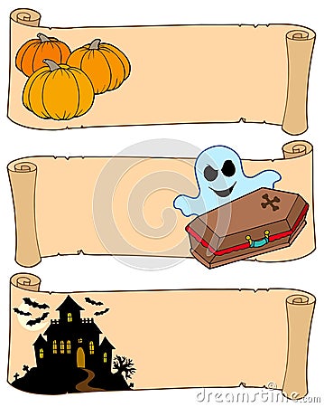 Halloween banners collection 2 Vector Illustration