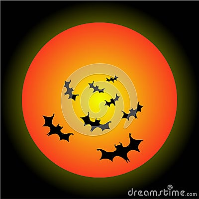 Halloween Bats Stock Photo