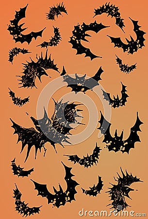 Halloween Bats Vector Illustration