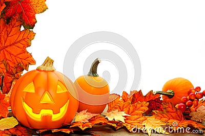 Halloween border Stock Photo