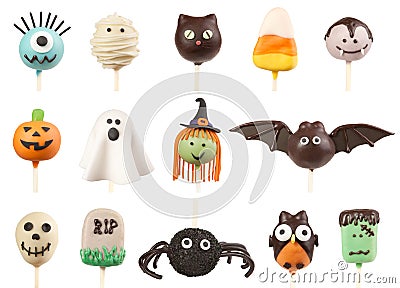 Halloween cake pops Stock Photo