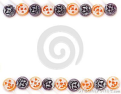 Halloween Candy Border Stock Photo