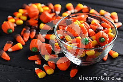 Halloween candy corns Stock Photo