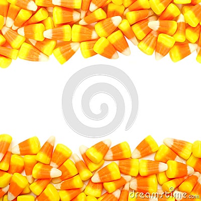 Halloween candy frame Stock Photo