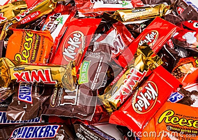 Halloween Candy Editorial Stock Photo