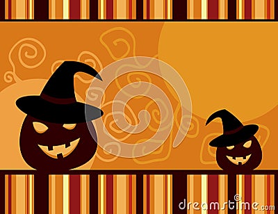 Halloween card Vector Illustration