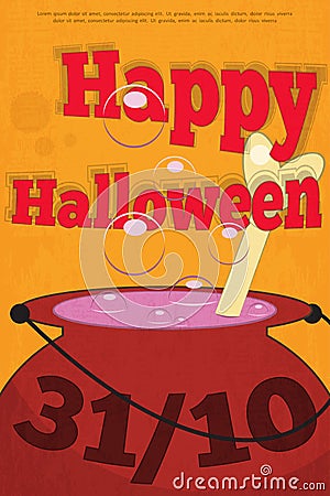 Halloween Card Vector Illustration