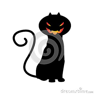 HALLOWEEN CAT VECTOR Vector Illustration