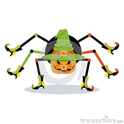 Halloween character spider Vector Illustration