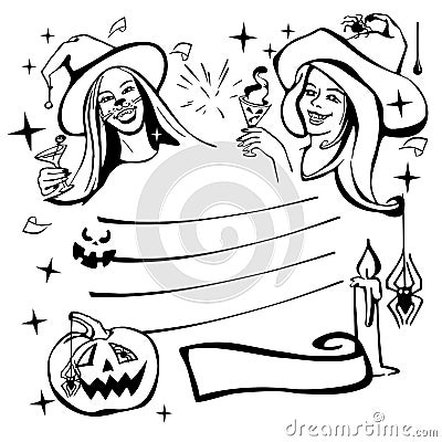 Halloween children happy fear celebration Stock Photo