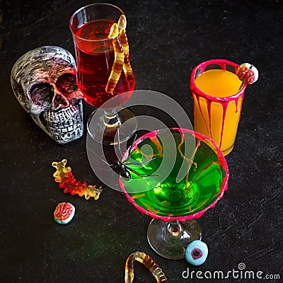 Halloween Cocktails Stock Photo