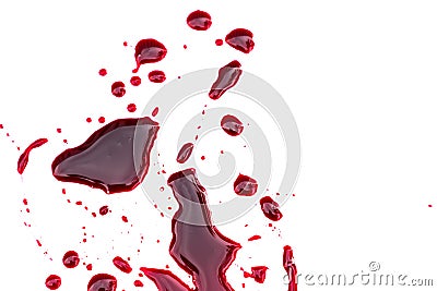 Halloween concept : Blood dripping Stock Photo