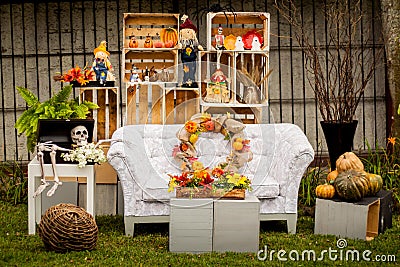 Halloween decoration vintage decor Stock Photo
