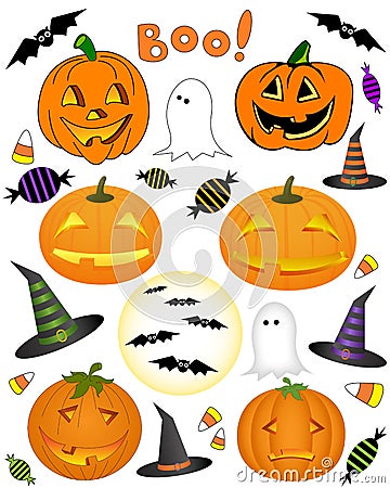 Halloween decorations Stock Photo