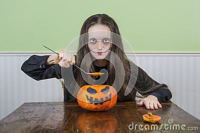 Halloween dinner Stock Photo