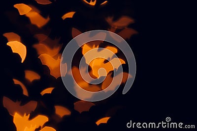 Halloween festive blurred background. Stock Photo