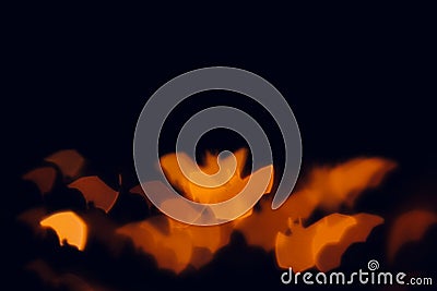 Halloween festive blurred background. Stock Photo