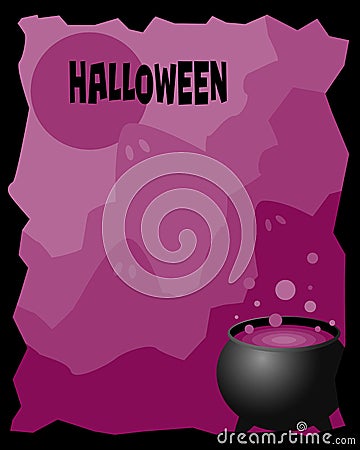 Halloween frame Vector Illustration