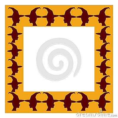 Halloween frame Vector Illustration