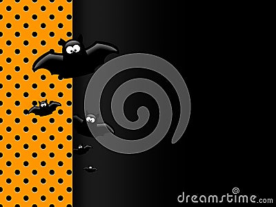 Halloween funny background with place for text Stock Photo