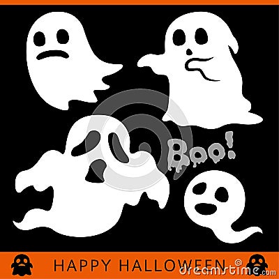 Halloween ghost Vector Illustration