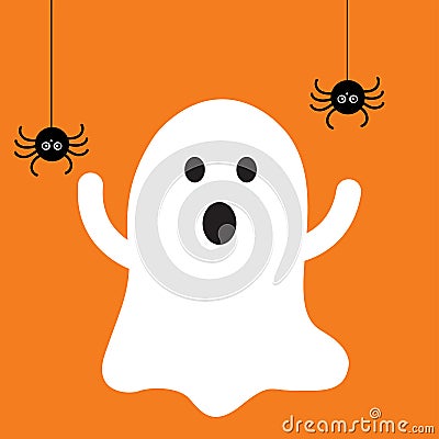 Halloween ghost icon Stock Photo