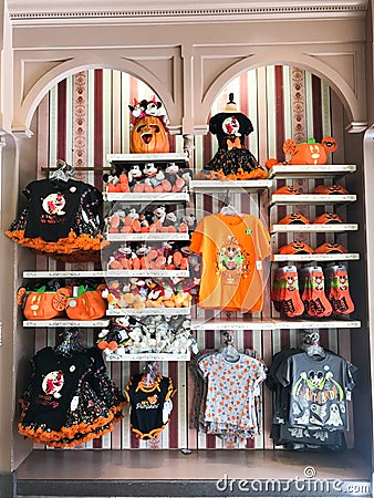 Halloween Gifts at the Magic Kingdom in Disney World Editorial Stock Photo