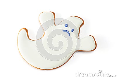 Halloween gingerbread cookie Stock Photo