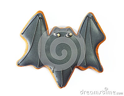 Halloween gingerbread cookie Stock Photo