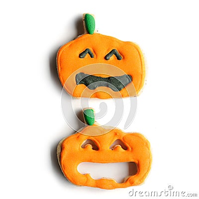 Halloween gingerbread cookies Stock Photo